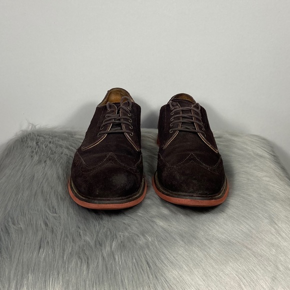 Cole Haan Men Franklin Wingtip Oxford Brown Shoes - Picture 3 of 7